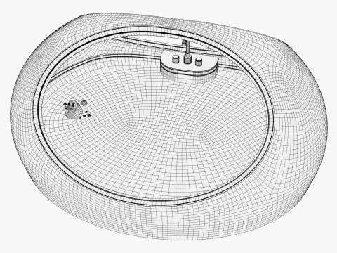 Futuristic Bath Pod M1 3D Model