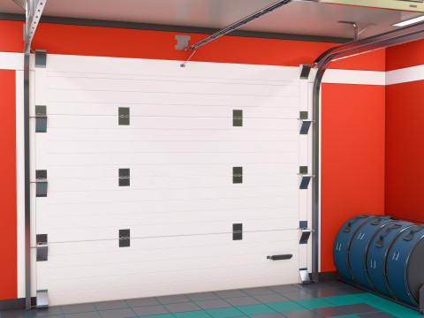 Auto Service Garage Interior M1 3D Model