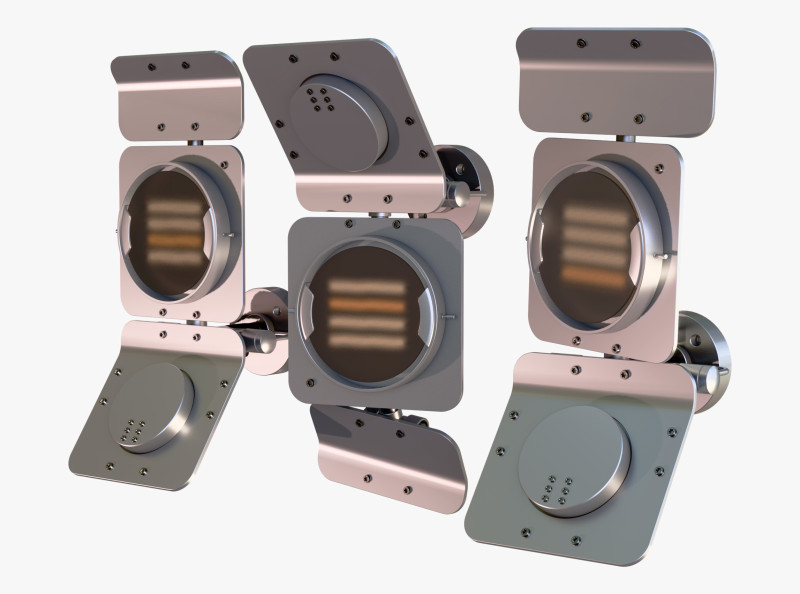 Industrial Studio Flood Light M1 3D Model .c4d .max .obj .3ds .fbx .stl .blend 