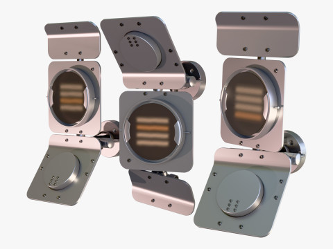 Holofote para est&uacute;dio industrial M1 Modelo 3D