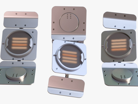 Industrial Studio Flood Light M1 3D Model