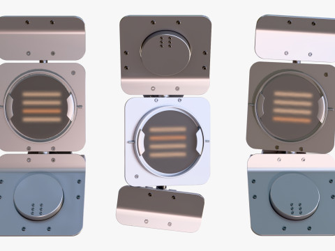 Industrial Studio Flood Light M1 3D Model