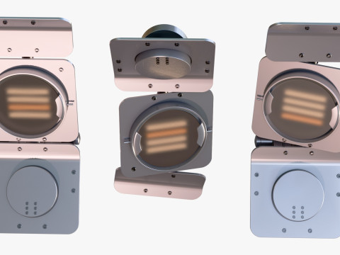 Industrial Studio Flood Light M1 3D Model