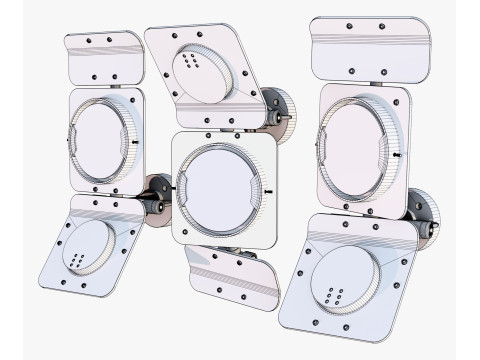 Industrial Studio Flood Light M1 3D Model