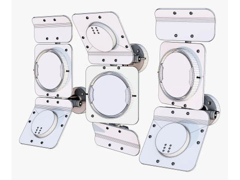Industrial Studio Flood Light M1 3D Model