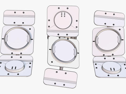 Industrial Studio Flood Light M1 3D Model