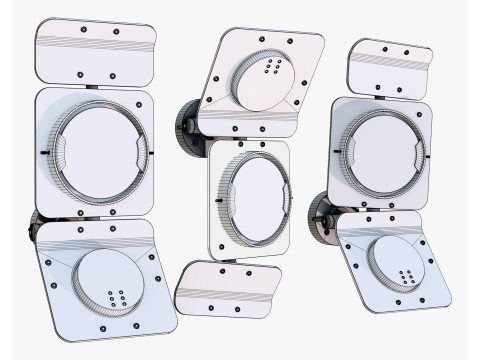 Industrial Studio Flood Light M1 3D Model