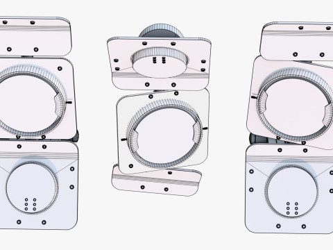 Industrial Studio Flood Light M1 3D Model