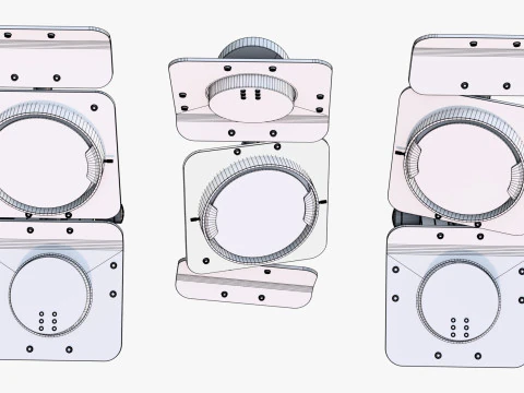 Industrial Studio Flood Light M1 3D Model