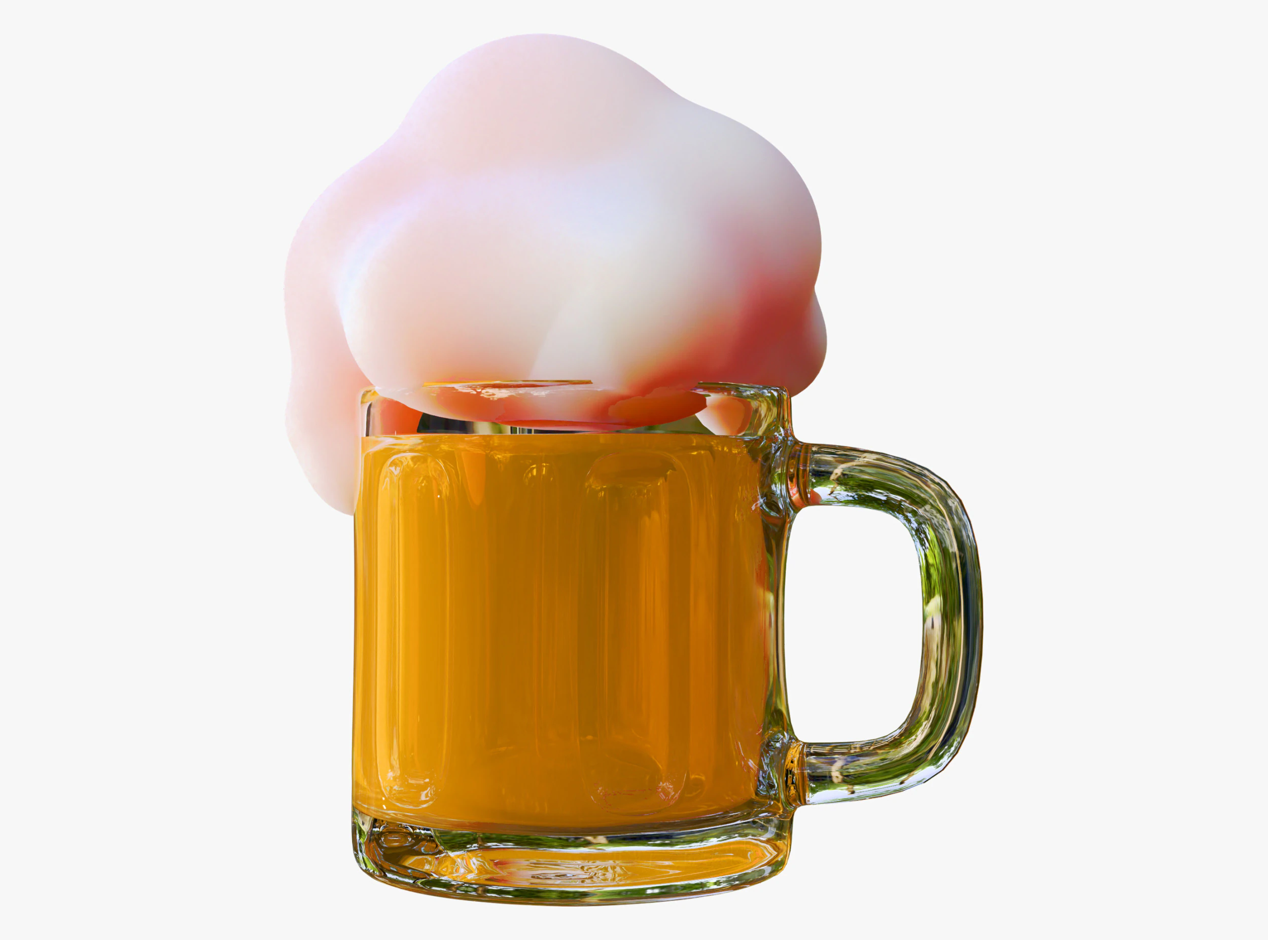 Boccale di birra stilizzato M1 Modello 3D .c4d .max .obj .3ds .fbx .stl .blend 