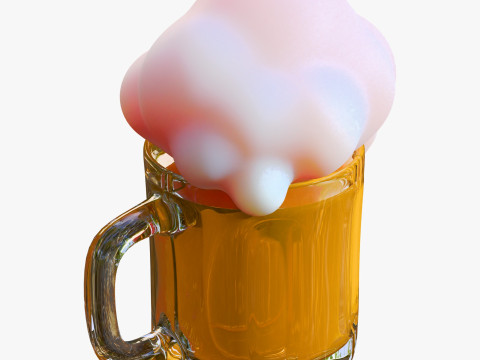 Stylized Beer Mug M1 3D Model