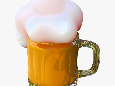 Boccale di birra stilizzato M1 Modello 3D