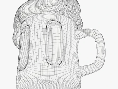 Boccale di birra stilizzato M1 Modello 3D