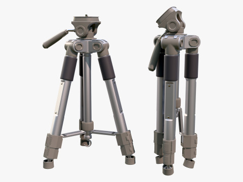 Tripod Teleskopik Profesional M1 Model 3D
