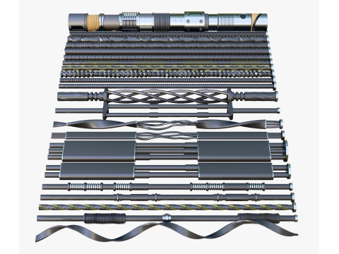 SciFi Cable Kitbash M1 3D Model
