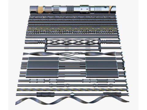 科幻电缆 Kitbash M1 3D 模型
