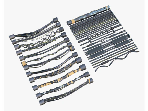 科幻电缆 Kitbash M1 3D 模型