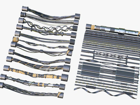 科幻电缆 Kitbash M1 3D 模型