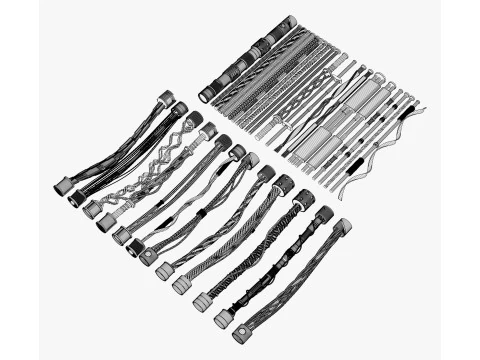 科幻电缆 Kitbash M1 3D 模型