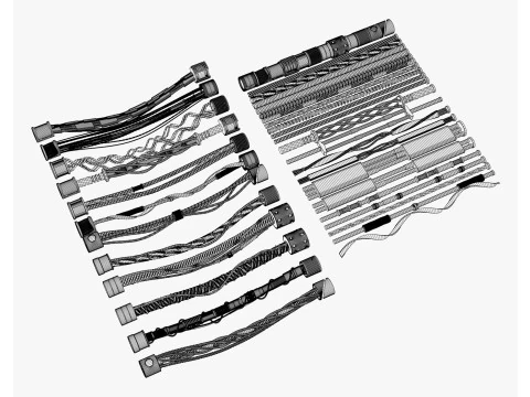 科幻电缆 Kitbash M1 3D 模型