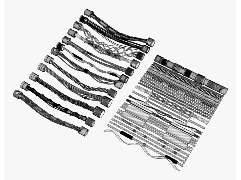 科幻电缆 Kitbash M1 3D 模型