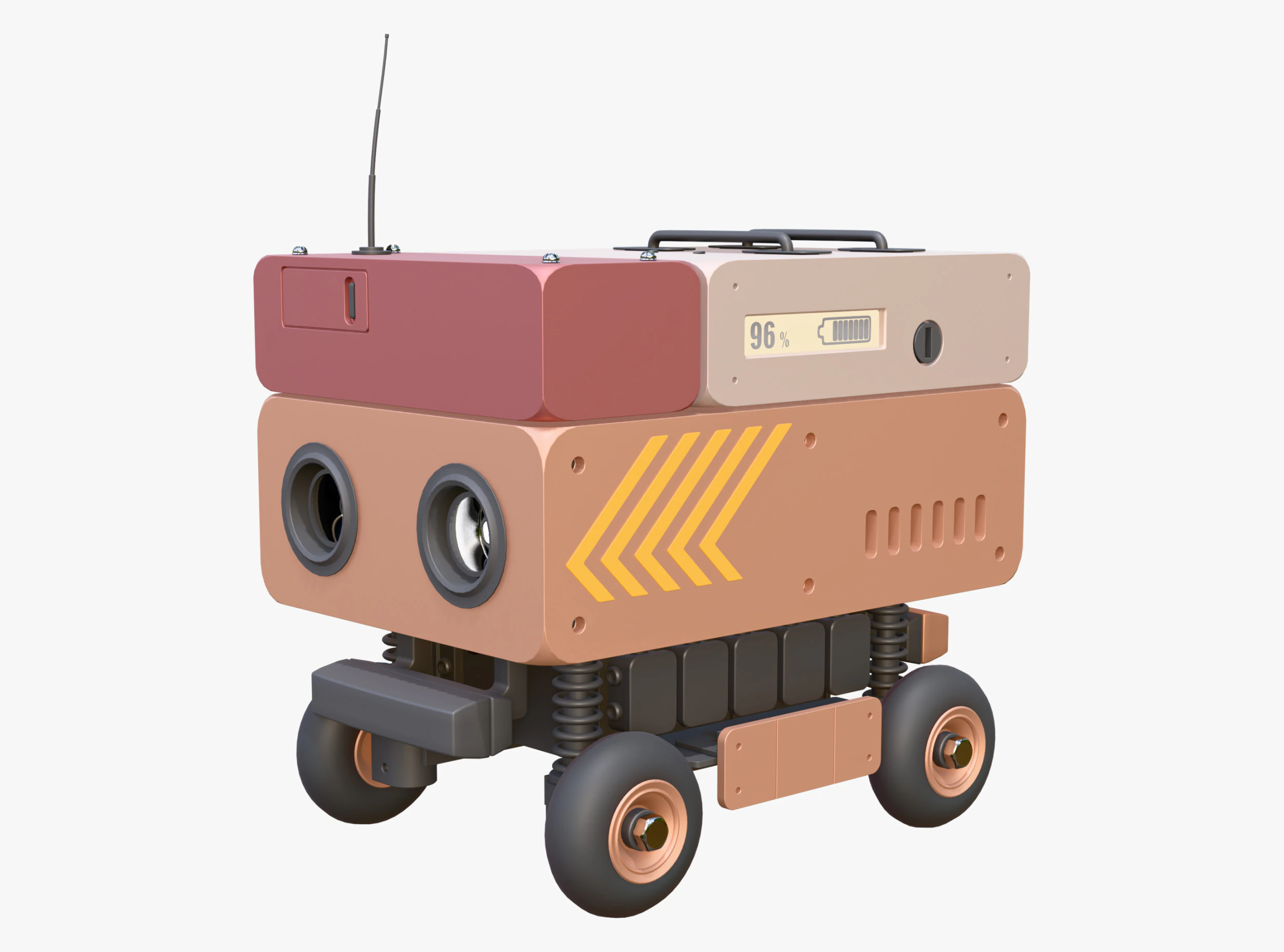 Robot di consegna autonomo M1 Modello 3D .c4d .max .obj .3ds .fbx .stl .blend 