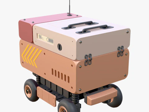 Robot di consegna autonomo M1 Modello 3D