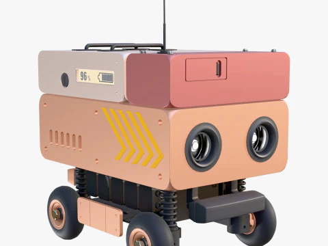 Robot di consegna autonomo M1 Modello 3D