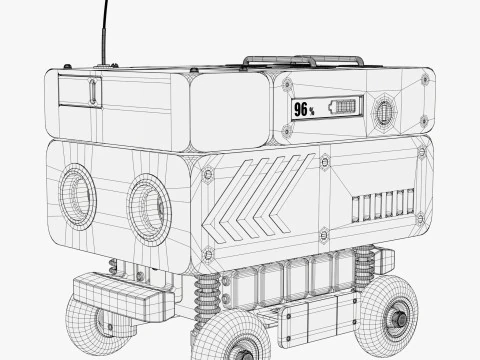 Robot di consegna autonomo M1 Modello 3D