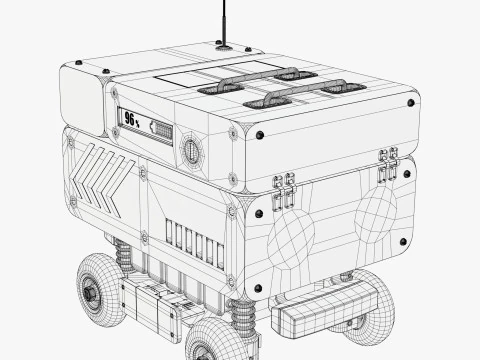 Robot di consegna autonomo M1 Modello 3D
