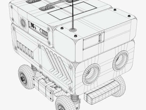 Robot di consegna autonomo M1 Modello 3D