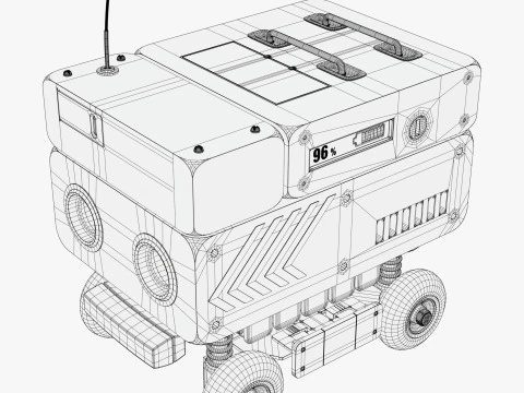 Robot di consegna autonomo M1 Modello 3D