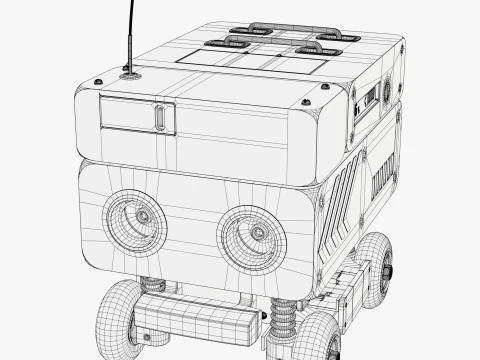 Robot di consegna autonomo M1 Modello 3D