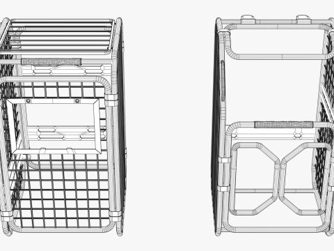 Kandang Pengaman Industri M1 Model 3D