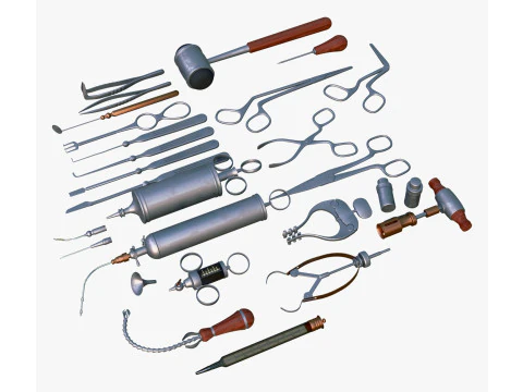 Antique Medical and Surgical Tools M1 3D Model