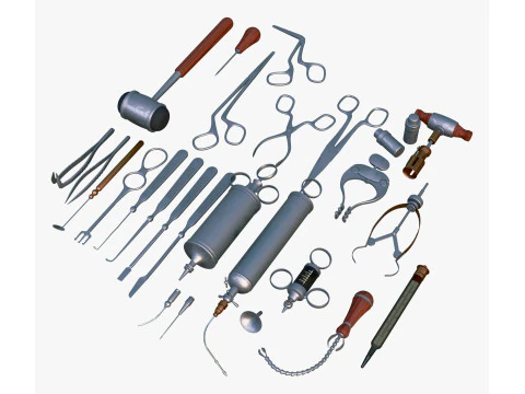 Antique Medical and Surgical Tools M1 3D Model