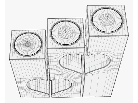 나무 하트 캔들 홀더 M1 3D 모델