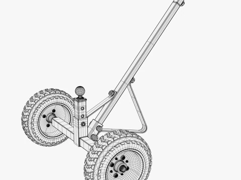 Heavy Duty Trailer Dolly Mover M1 3D Model