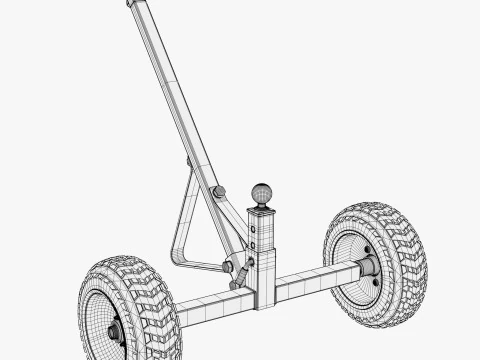 Heavy Duty Trailer Dolly Mover M1 3D Model
