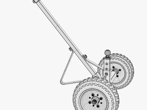 Heavy Duty Trailer Dolly Mover M1 3D Model