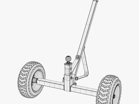 Heavy Duty Trailer Dolly Mover M1 3D Model