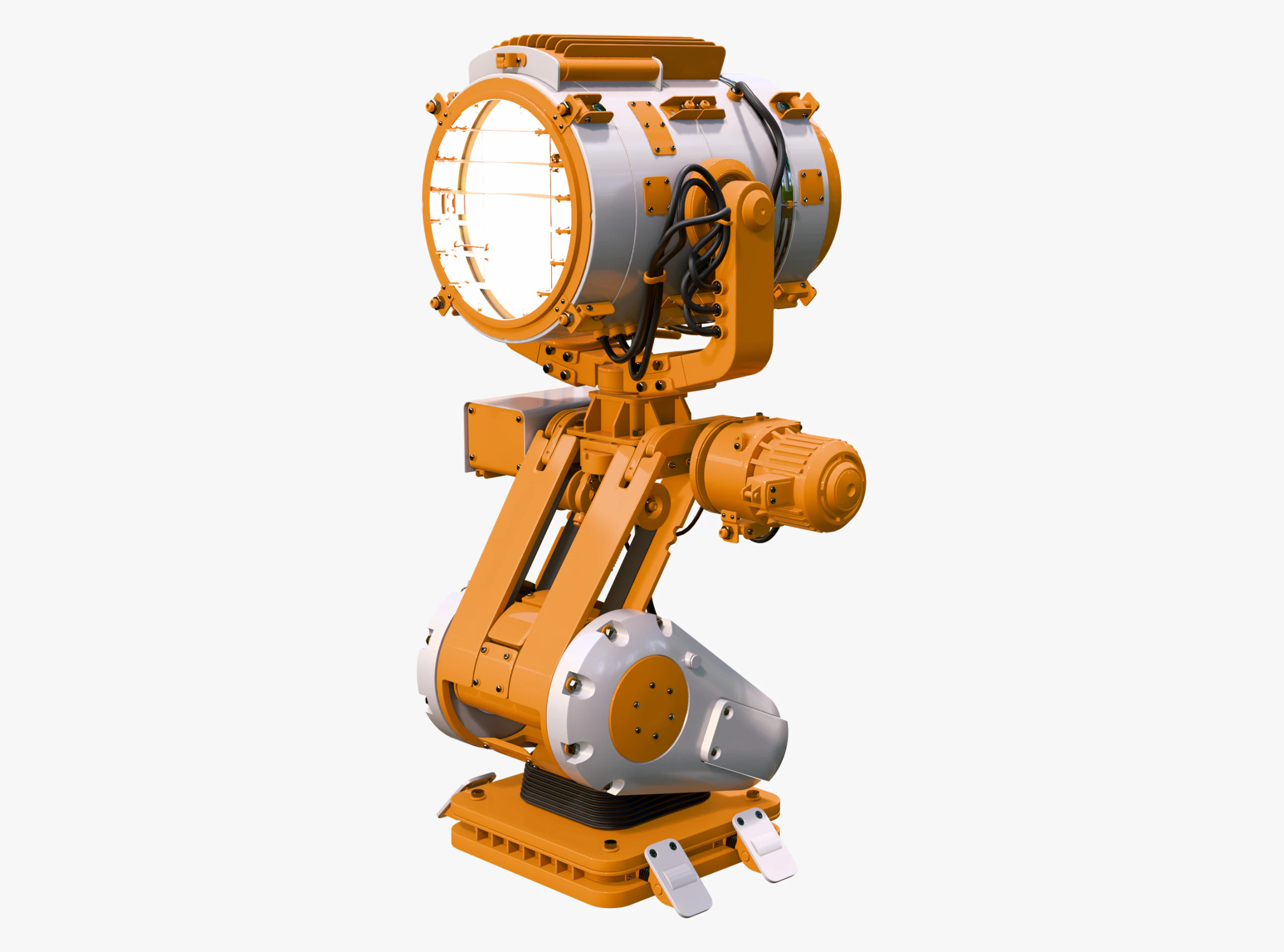 Automated Searchlight M1 3D Model .c4d .max .obj .3ds .fbx .stl .blend 