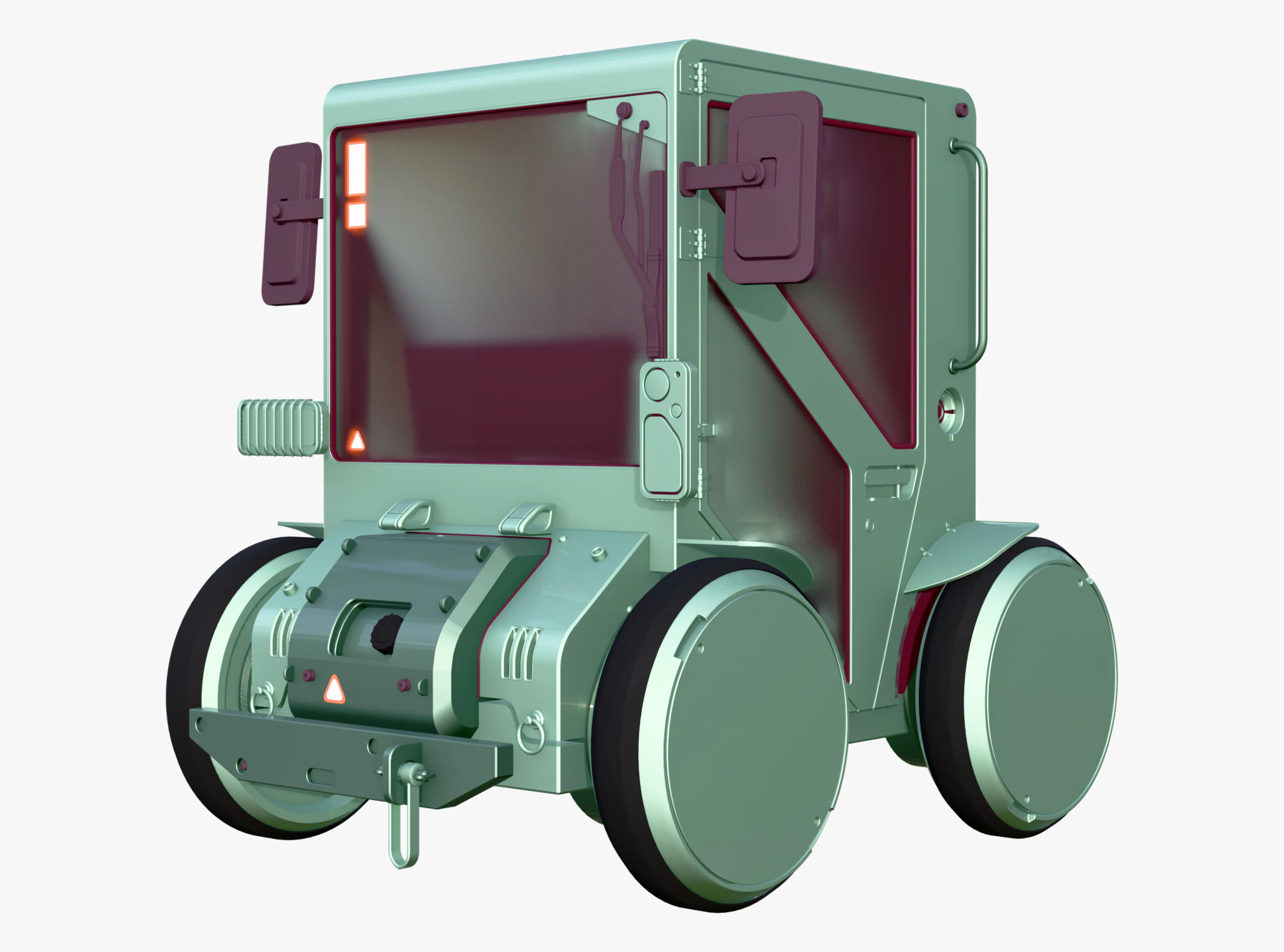 SciFi Micro Utility Vehicle M1 3D Model .c4d .max .obj .3ds .fbx .stl .blend 