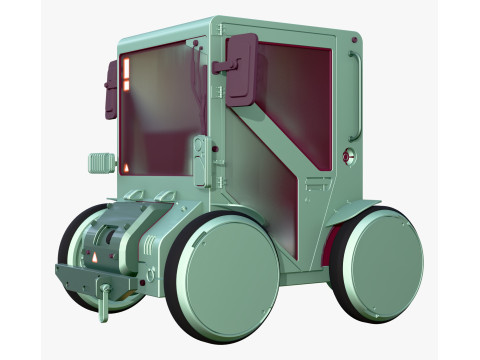 Micro Ve&iacute;culo Utilit&aacute;rio SciFi M1 Modelo 3D