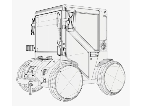 SciFi Micro Utility Vehicle M1 3D Model