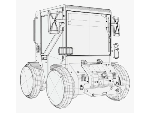 SciFi Micro Utility Vehicle M1 3D Model