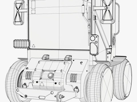 Micro Ve&iacute;culo Utilit&aacute;rio SciFi M1 Modelo 3D