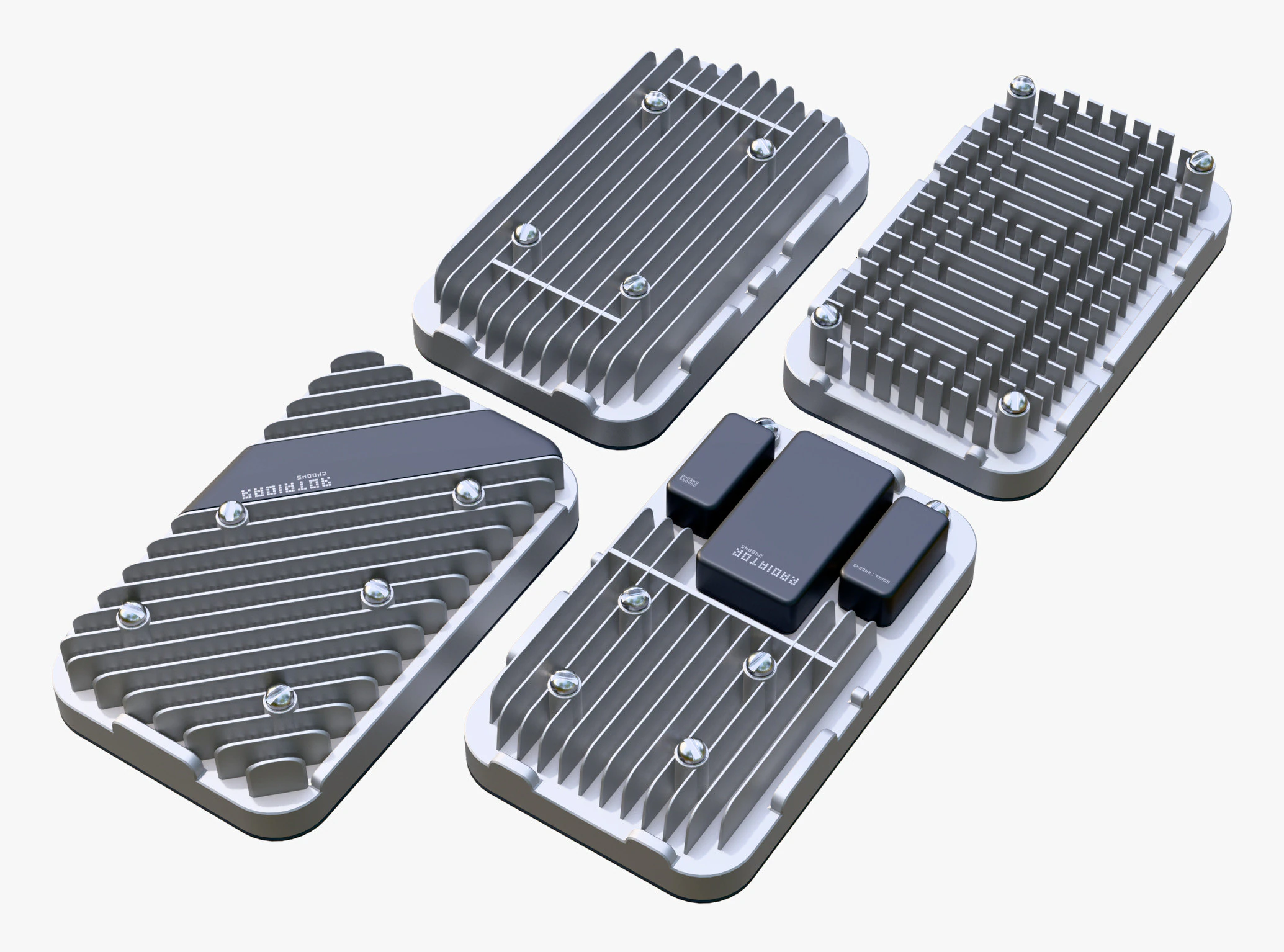 Cooling Heatsink Set M1 3D Model .c4d .max .obj .3ds .fbx .stl .blend