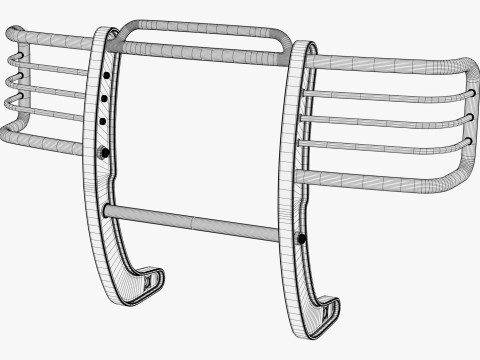 Barra parachoques todoterreno M1 Modelo 3D