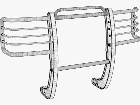 Barra parachoques todoterreno M1 Modelo 3D